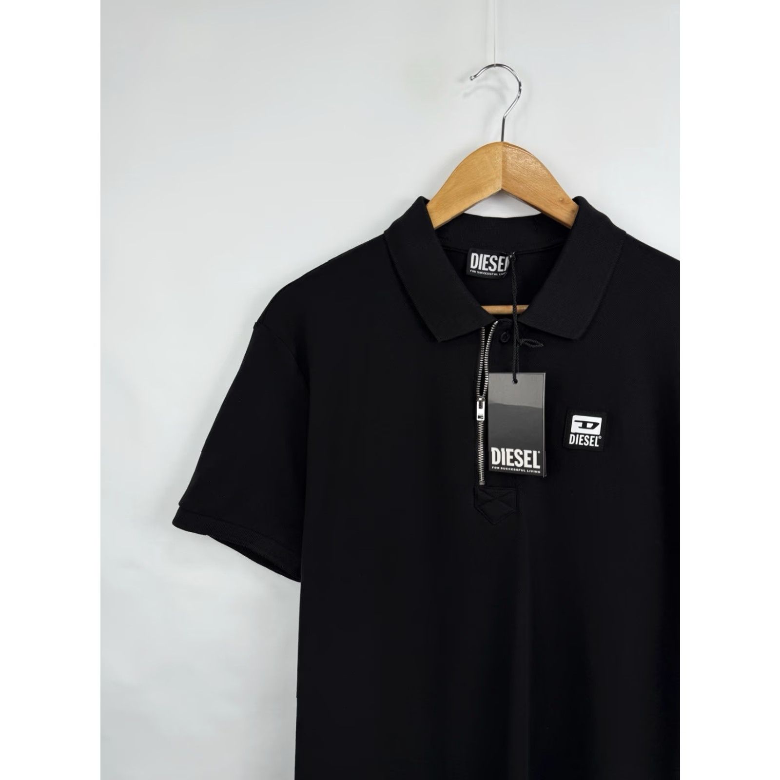Diesel Diesel Polo Shirt Zip Classic Opium Style Rare L/XL Black Mens Size US L / EU 52-54 / 3 - 7 Thumbnail