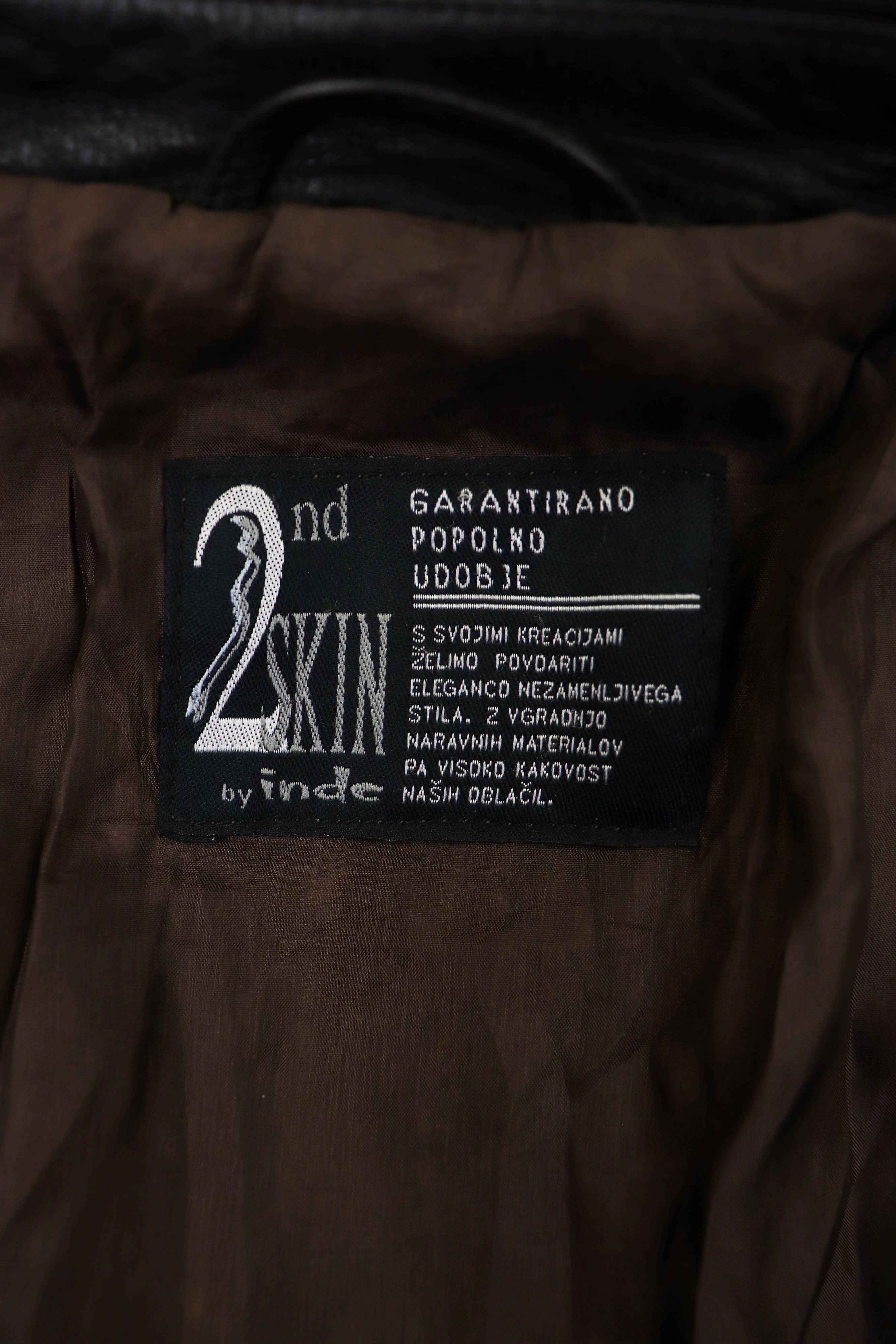 Genuine Leather 2nd Skin by inde Dark Brown Heavy Leather Coat Jacket Size US M / EU 48-50 / 2 - 20 Thumbnail
