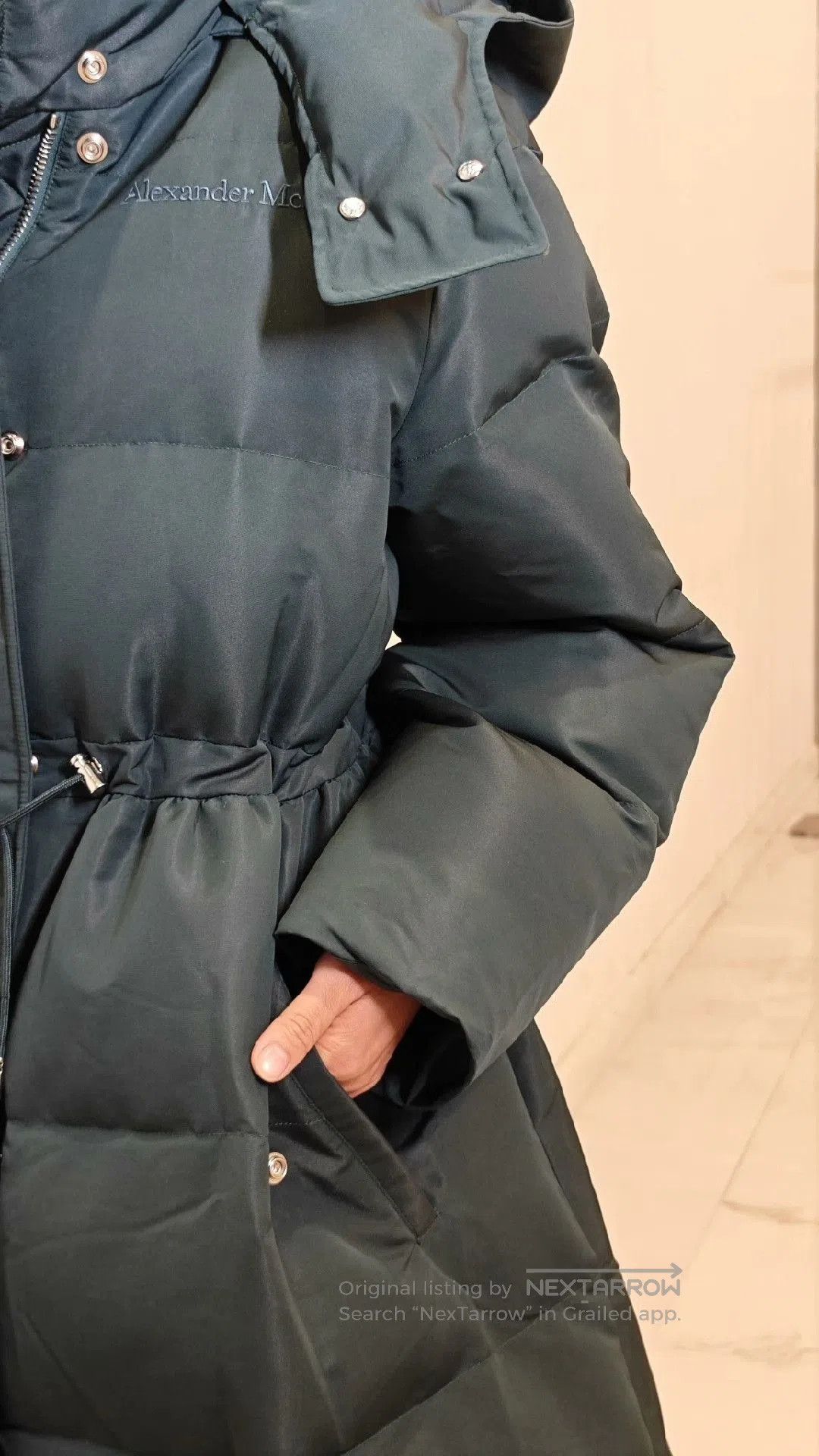 McQ Alexander McQueen Alexander Wang MQ Dark Green Long Puffy Coat. Size US XS / EU 42 / 0 - 5 Thumbnail