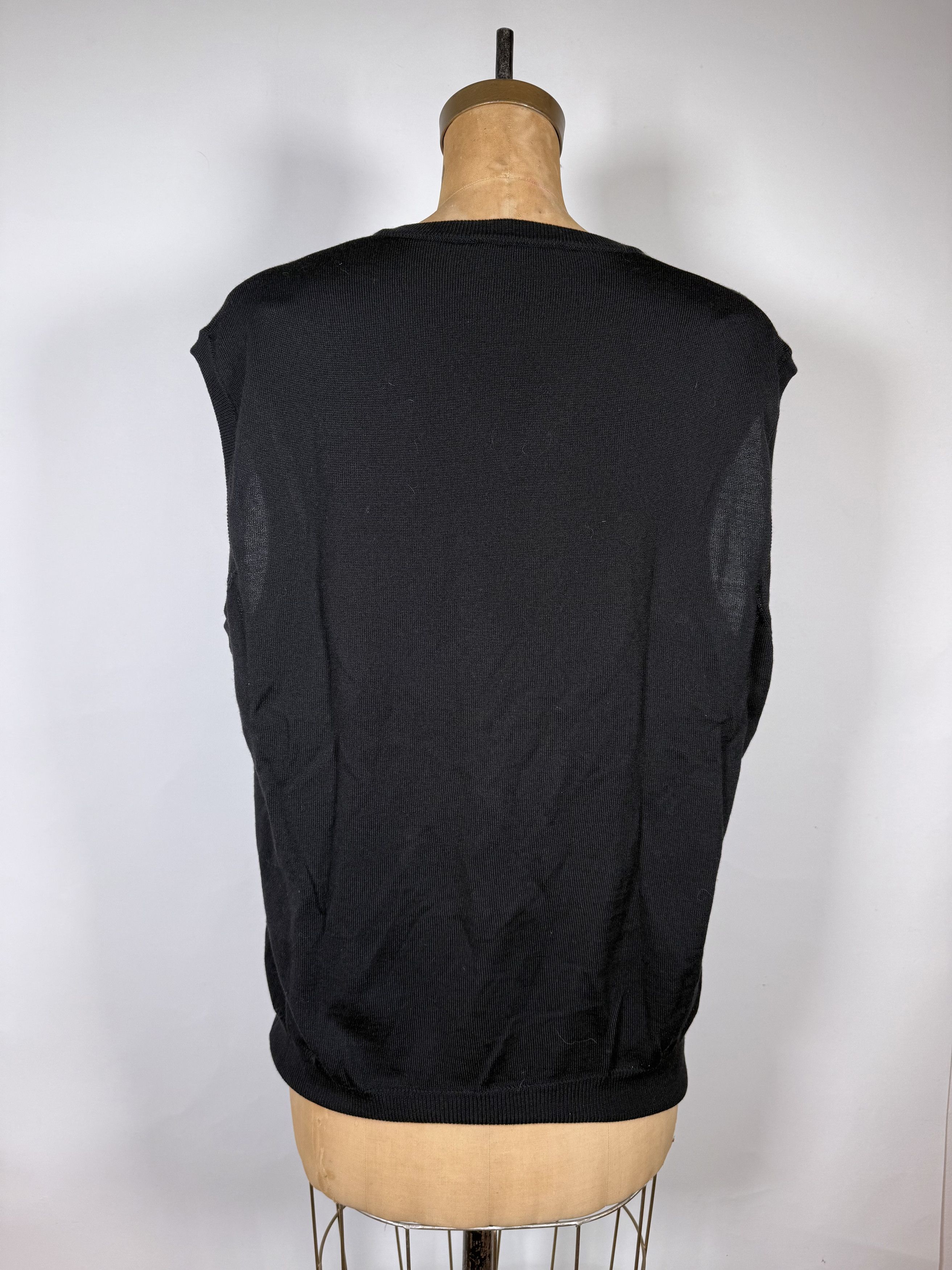 Valentino Vintage Valentino Merino Wool Sleeveless Sweater Size US L / EU 52-54 / 3 - 2 Thumbnail