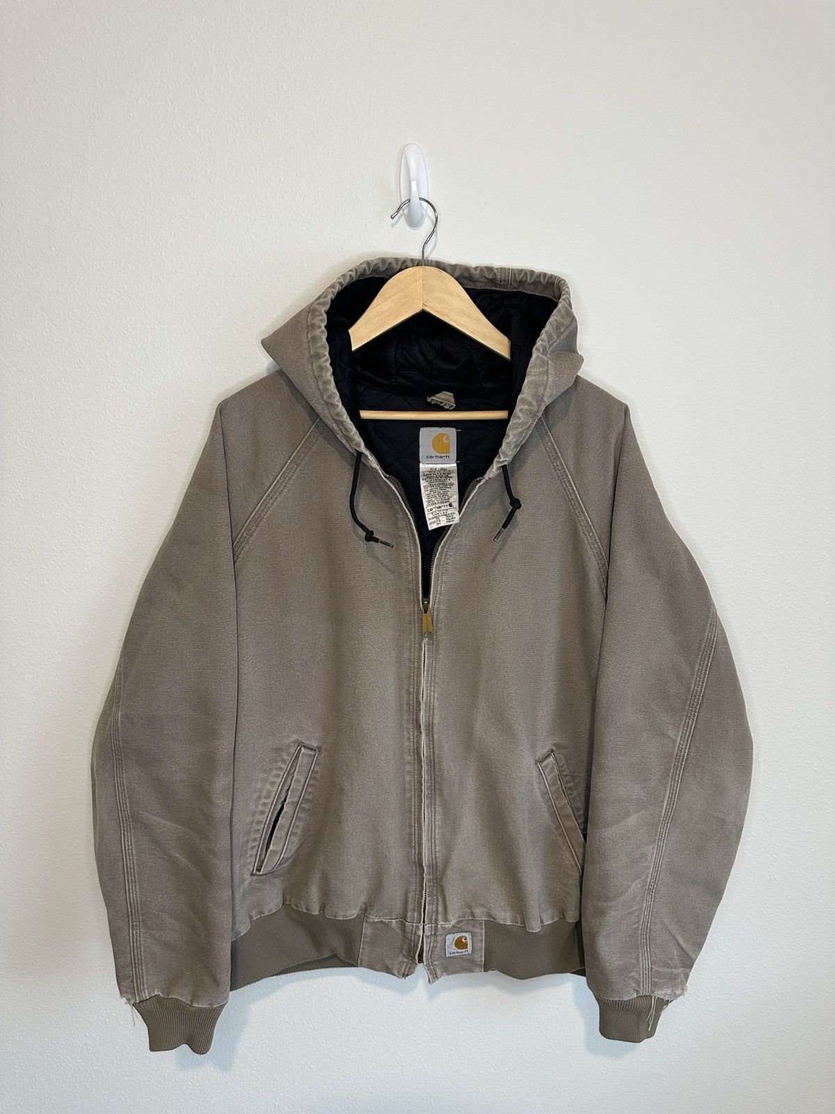 Carhartt VINTAGE DISTRESSED CARHARTT JACKET FULL ZIPPER HOODIE Size US XXL / EU 58 / 5 - 1 Thumbnail