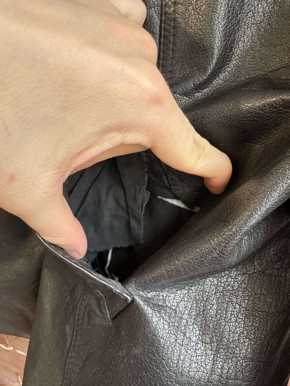 Leather Vintage 90s Real Leather Coat L Jacket High Quality Rock Size US L / EU 52-54 / 3 - 5 Thumbnail