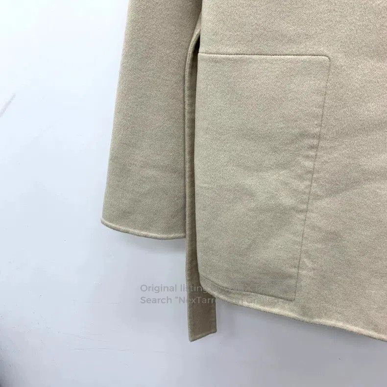 Hermes Hermes Oatmeal Cashmere Belted Coat. Size US XXS / EU 40 - 4 Thumbnail