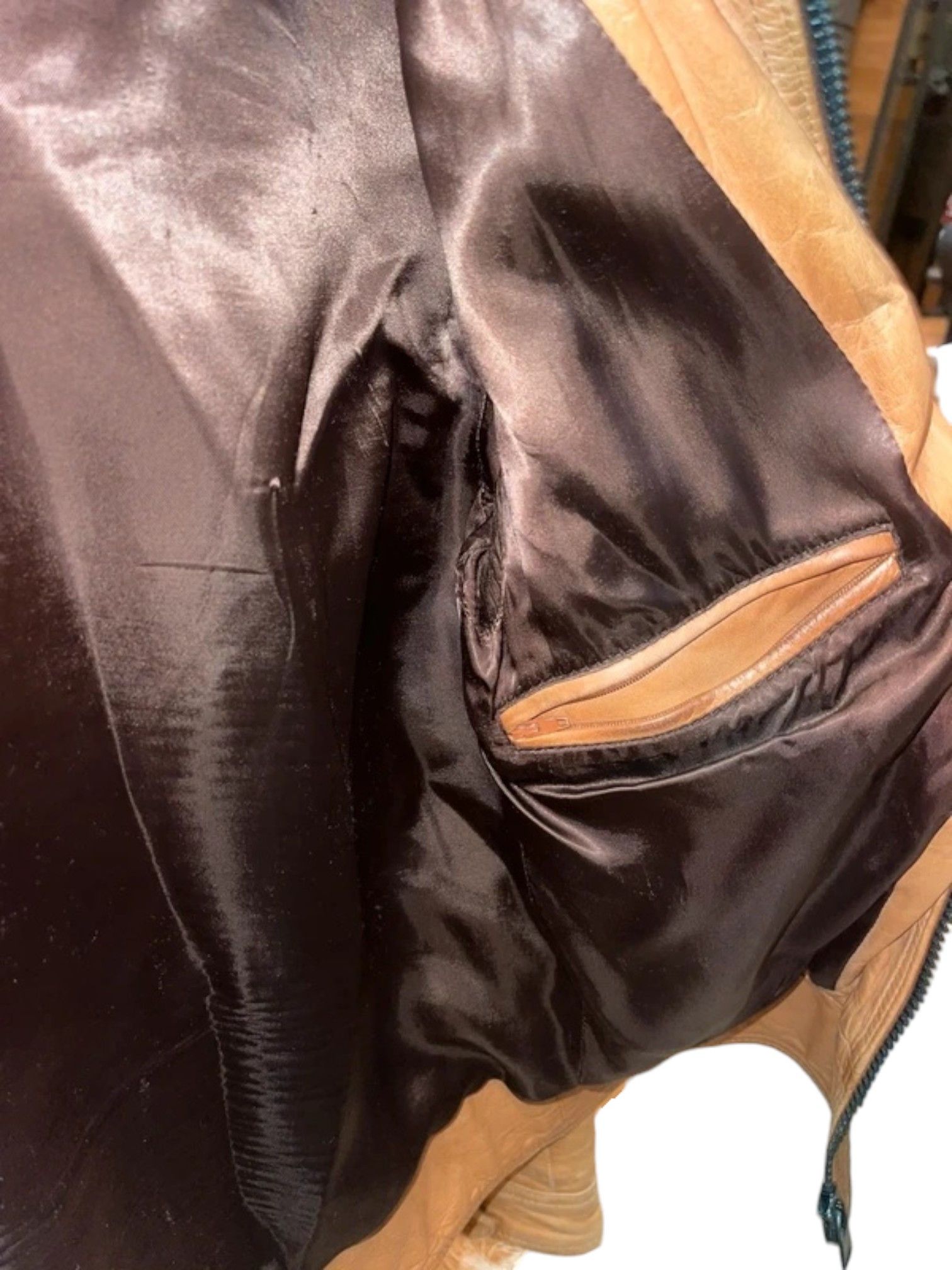Dolce & Gabbana Dolce & Gabbana Tan Lambskin Leather Jacket, Made in Italy Size US M / EU 48-50 / 2 - 3 Thumbnail