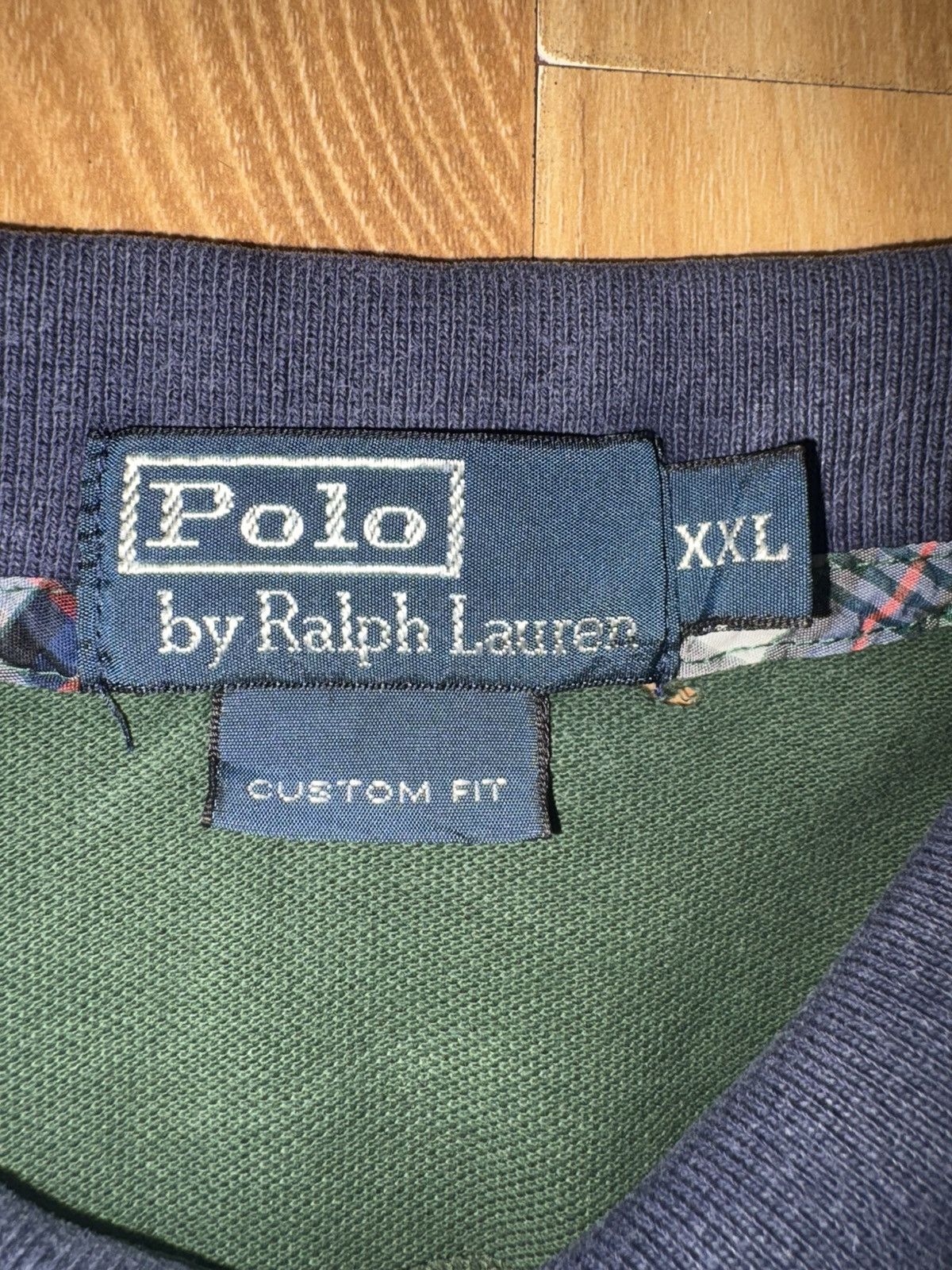 Polo Ralph Lauren Polo Ralph Lauren Big Pony Mesh Polo Shirt Green/Navy XXL Size US XXL / EU 58 / 5 - 4 Thumbnail