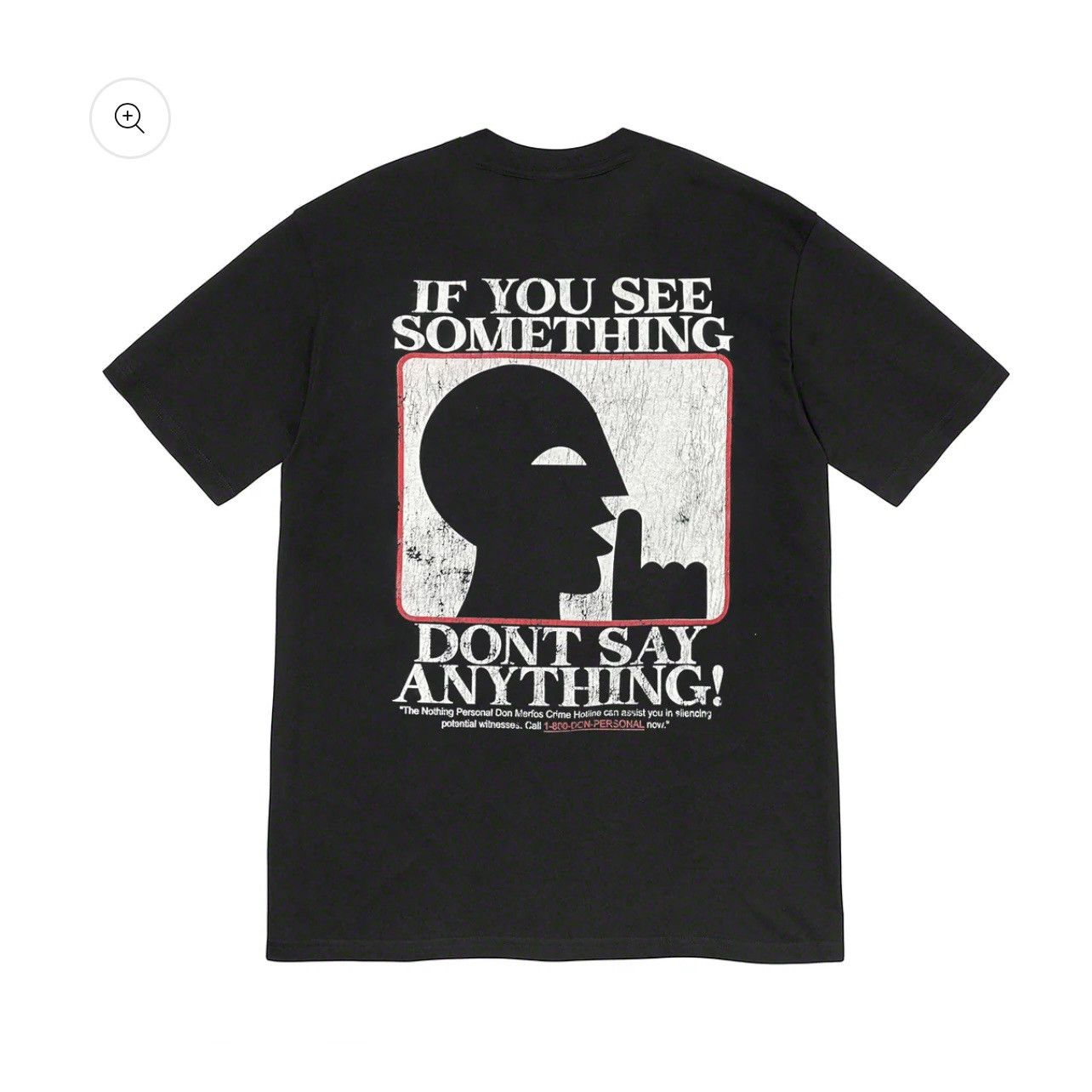 Nothing Personal Nothing Personal Blazzy Crime Hotline Shirt - Black 2XL Size US XXL / EU 58 / 5 - 2 Thumbnail