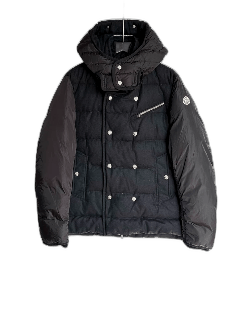 Moncler Moncler Wool Padded Down Jacket Coat Size US L / EU 52-54 / 3 - 1 Thumbnail