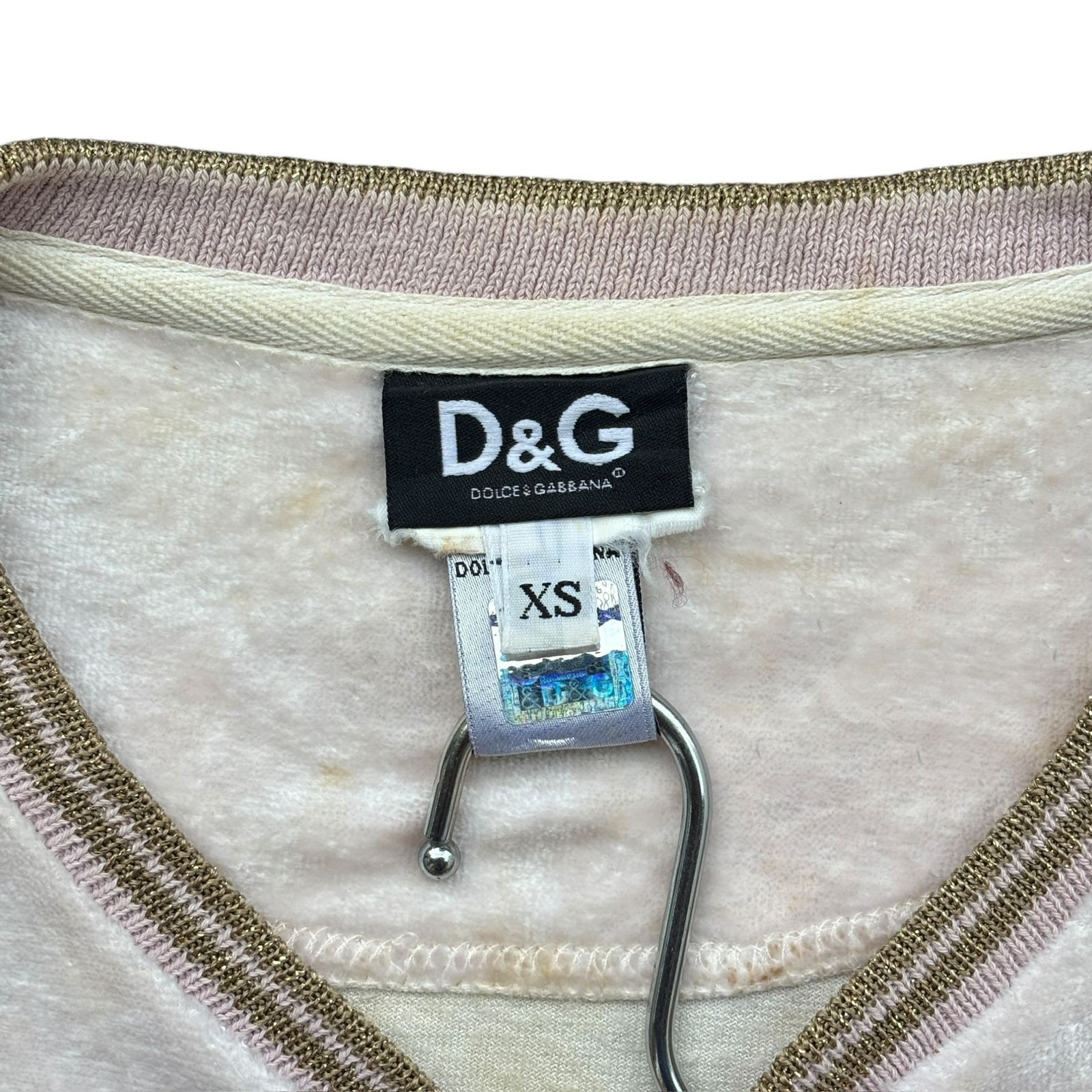 Dolce & Gabbana Dolce Gabbana Vintage Velour Full Zip top Size XS / US 0-2 / IT 36-38 - 4 Thumbnail