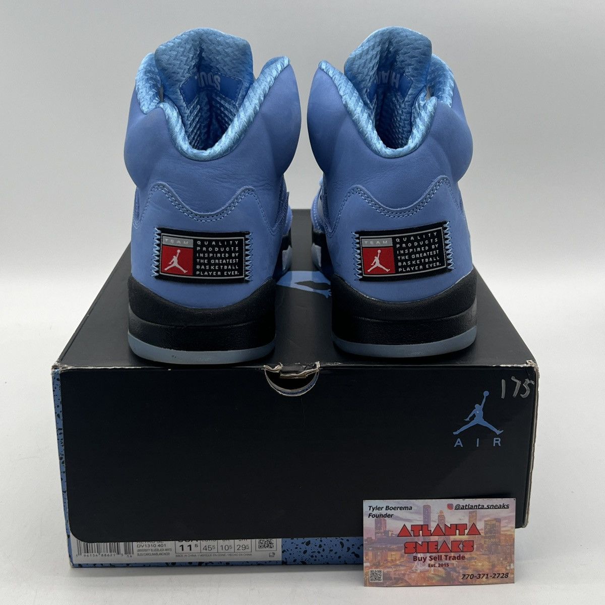 Jordan Brand Air Jordan 5 Unc Size US 11.5 / EU 44-45 - 3 Thumbnail