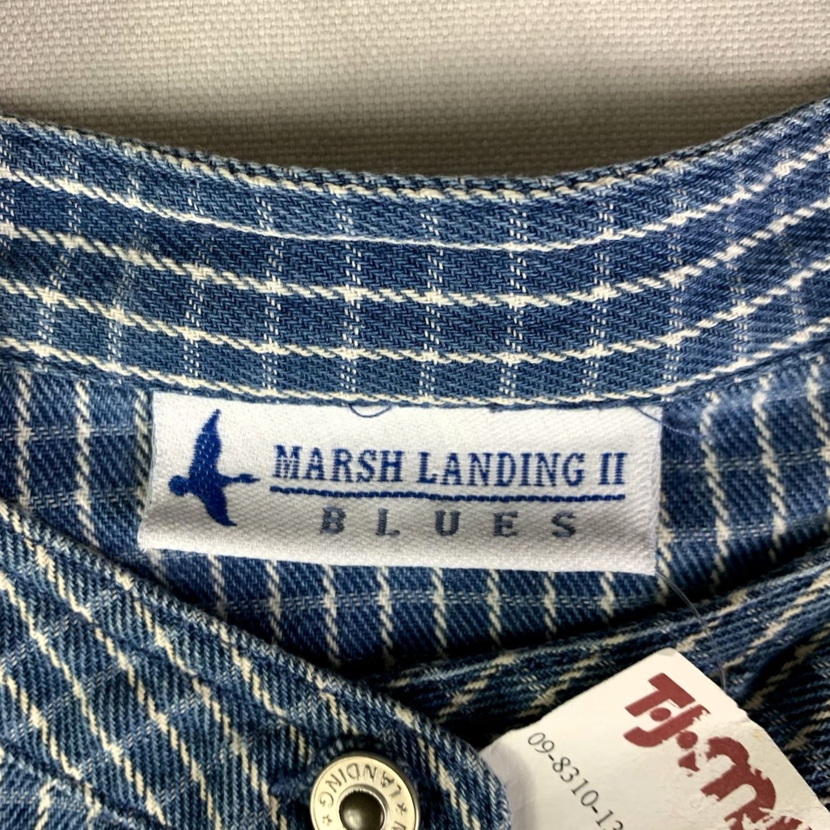 Vintage vtg Marsh Landing II Shirt Womens 3X chambray Mandarin collar button up Workwear Size XXL / US 16-18 / IT 52-54 - 3 Thumbnail