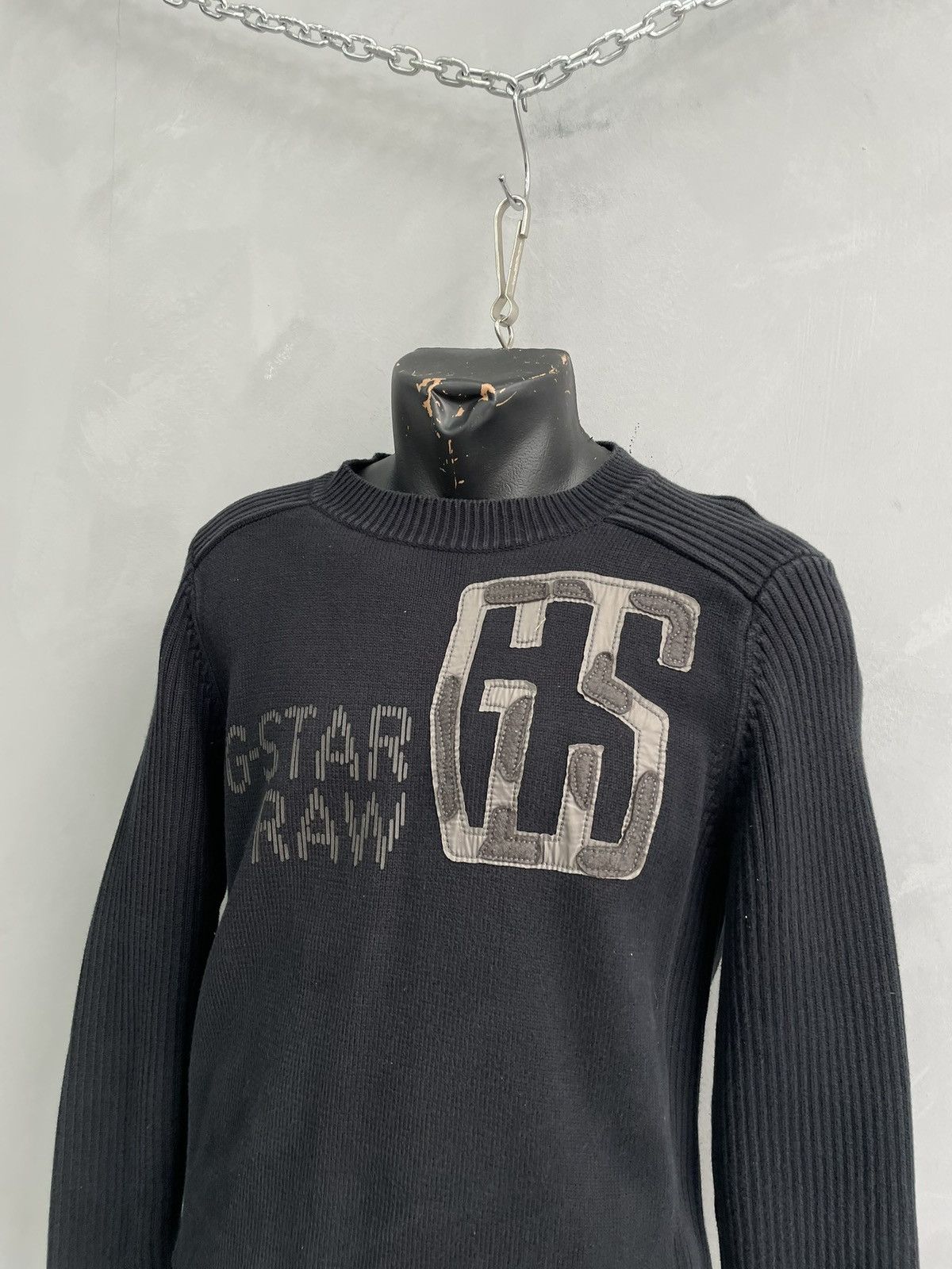 G-Star G star avant garde big logo sweater y2k Size US L / EU 52-54 / 3 - 2 Thumbnail