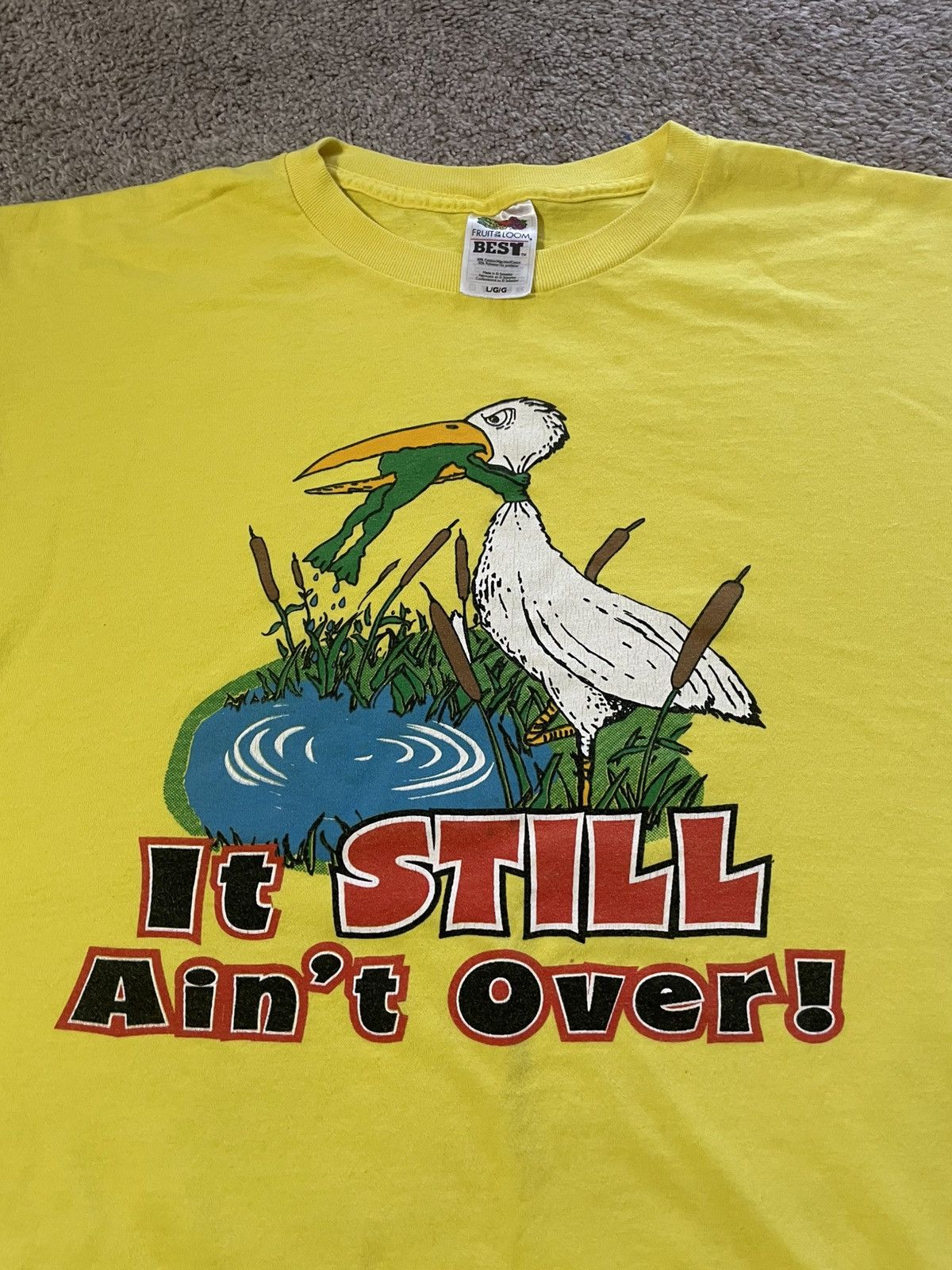 Fruit Of The Loom Vintage 90s Novelty T Shirt Men Size Large Fruit Of The Loom Size US L / EU 52-54 / 3 - 1 Thumbnail