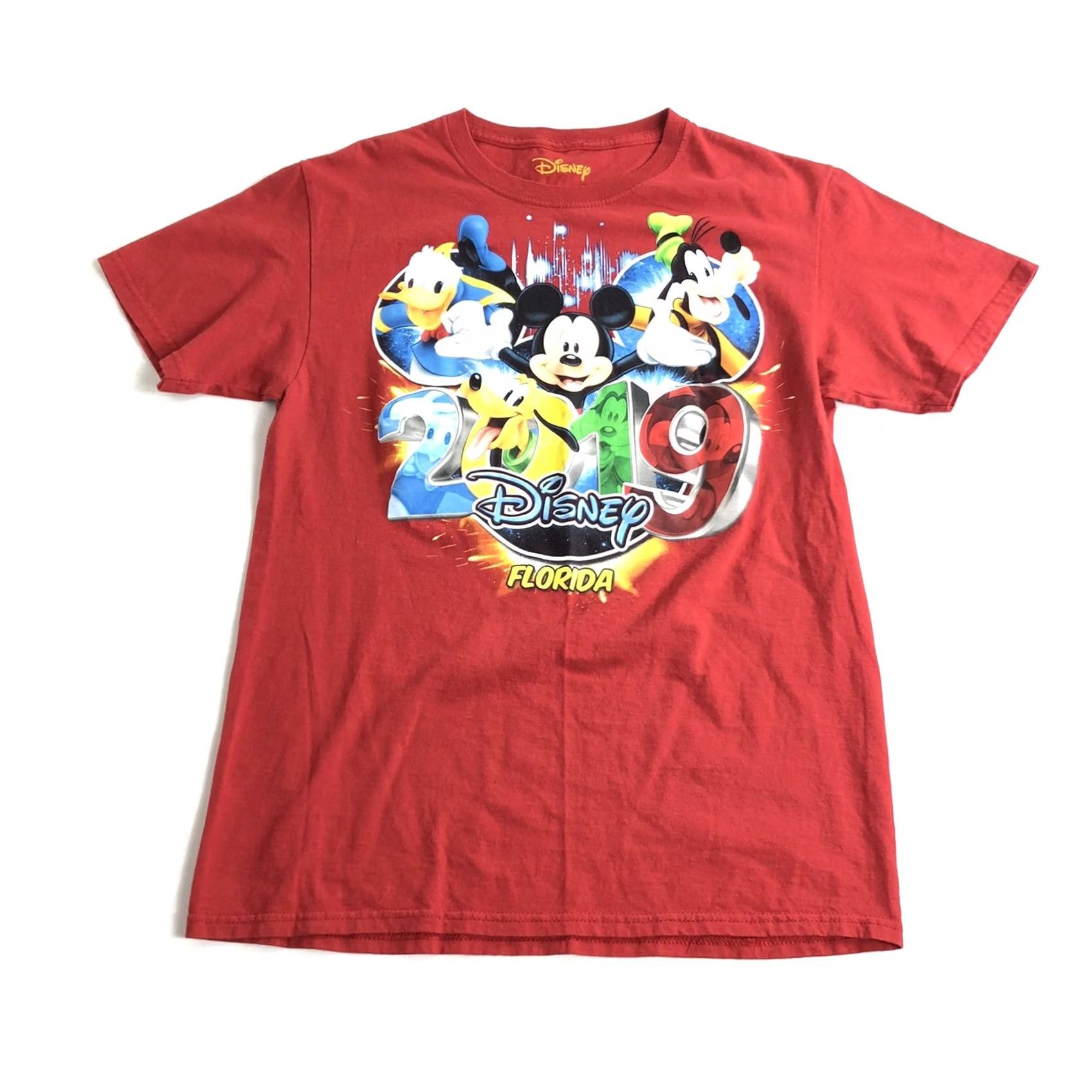 Disney VINTAGE Disney Mickey Mouse and Friends Florida 2019 Red T-Shirt Mens Size Small R14 Size US S / EU 44-46 / 1 - 2 Thumbnail