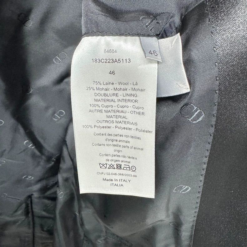 Dior Dior Black gun collar wool suit jacket 2501-Nextarrow Size US S / EU 44-46 / 1 - 4 Thumbnail