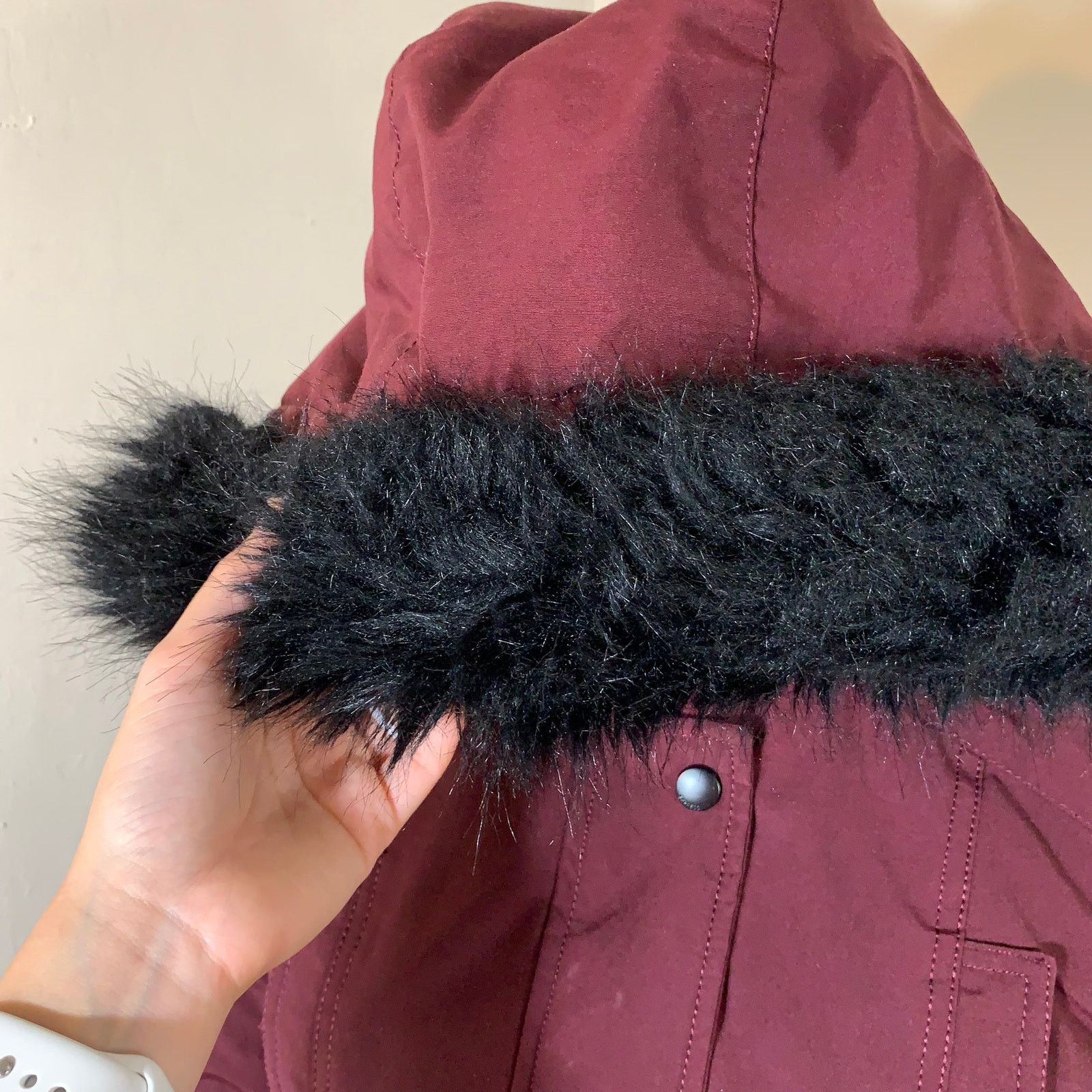Express Express Red Down Puffy Jacket size XS Size US XS / EU 42 / 0 - 12 Thumbnail