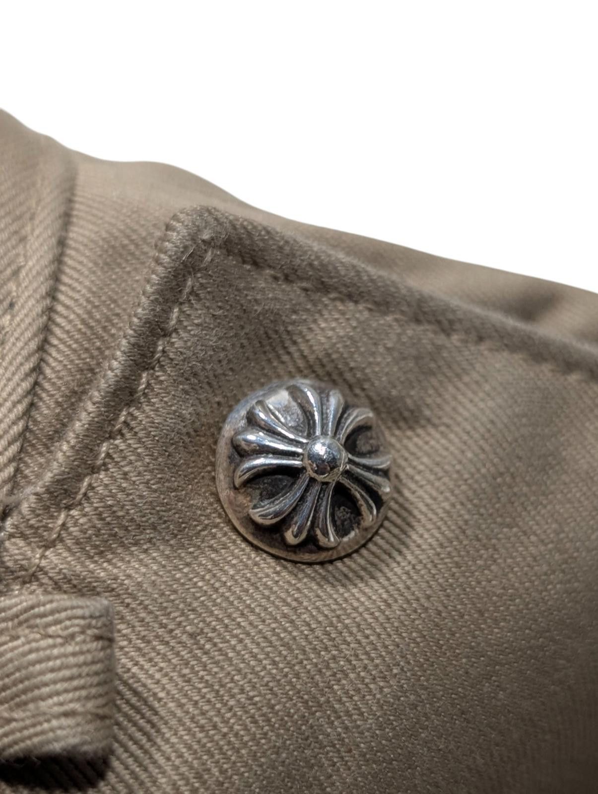 Chrome Hearts Khaki Leather Cross Patch Chino Pants Size US 34 / EU 50 - 5 Thumbnail