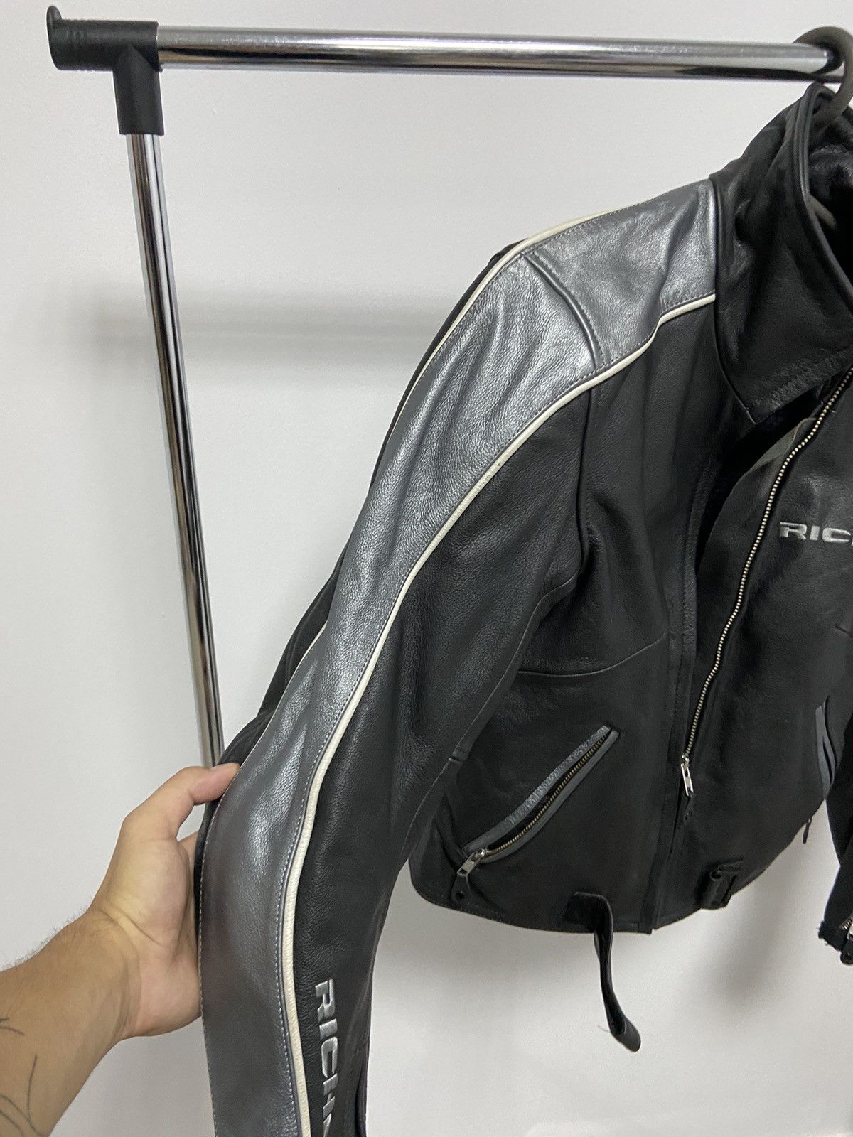 Vintage Richa Vintage Leather Jacket Avant Garde Moto Racing Size US S / EU 44-46 / 1 - 7 Thumbnail