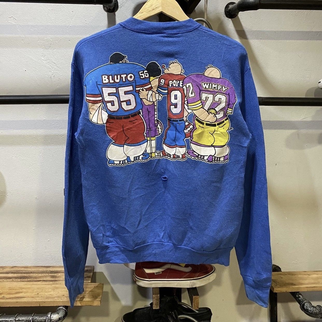 Cartoon Network × Vintage VINTAGE 1993 Popeye, Bluto, Olive And Gangs Super Bowl Size US M / EU 48-50 / 2 - 2 Thumbnail