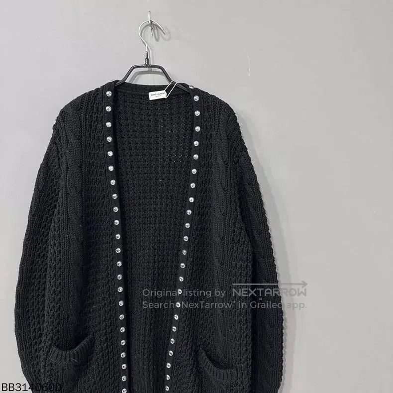 Saint Laurent Paris Saint Laurent Paris Studded Knit Cardigan. Size US XS / EU 42 / 0 - 2 Thumbnail