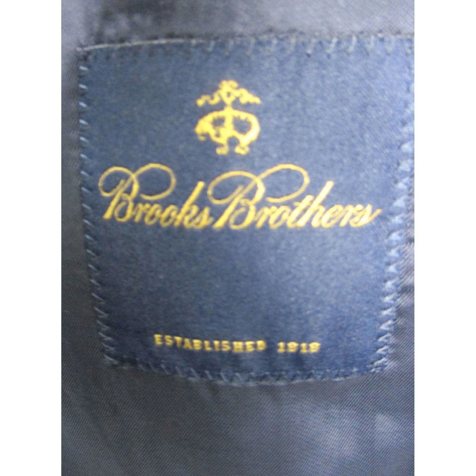 Brooks Brothers Brooks Brothers Coat Mens 46 Blue Blazer 46L Gray Sports EUC Size 46R - 2 Thumbnail