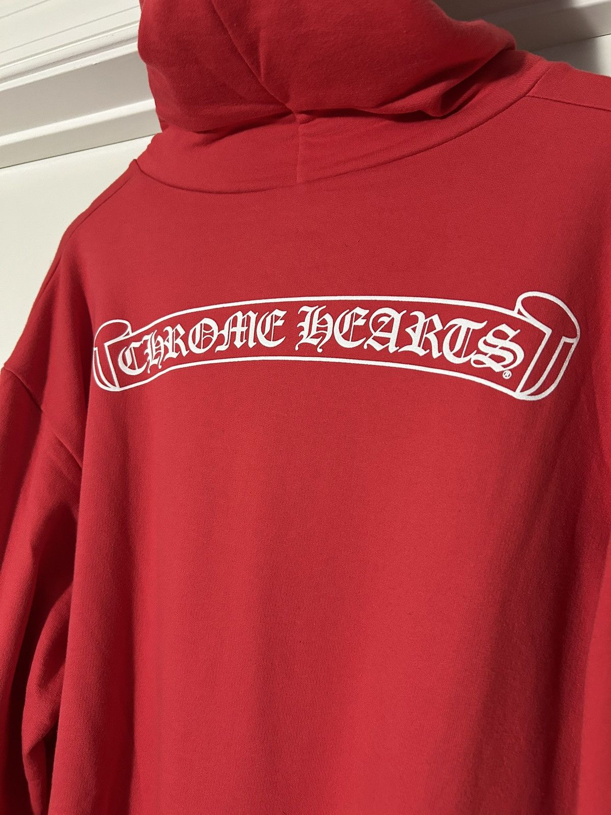 Chrome Hearts Chrome hearts hoodie red logo scroll Size US XL / EU 56 / 4 - 6 Thumbnail
