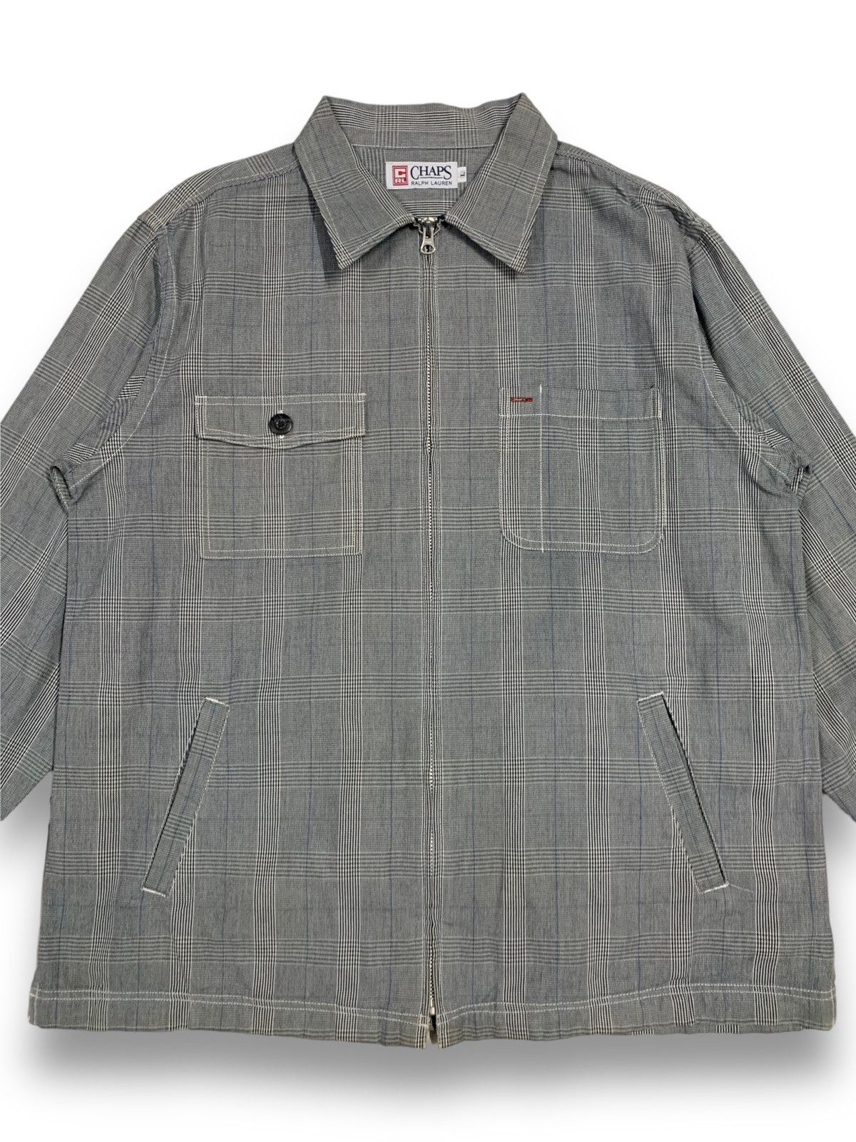 Ralph Lauren CHAPS RALPH LAUREN Plaid Tartan Full Zip Shacket/Overshirt Size US L / EU 52-54 / 3 - 4 Thumbnail