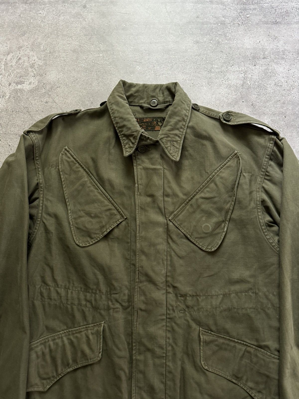 Vintage 1966 Dated Vintage Dutch Army Seyntex KL Military Jacket Size US M / EU 48-50 / 2 - 3 Thumbnail