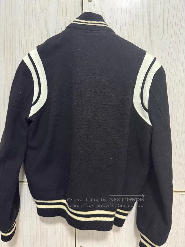 Saint Laurent Paris Saint Laurent Paris Black and White Leather Trim Wool Base Size US S / EU 44-46 / 1 - 5 Thumbnail