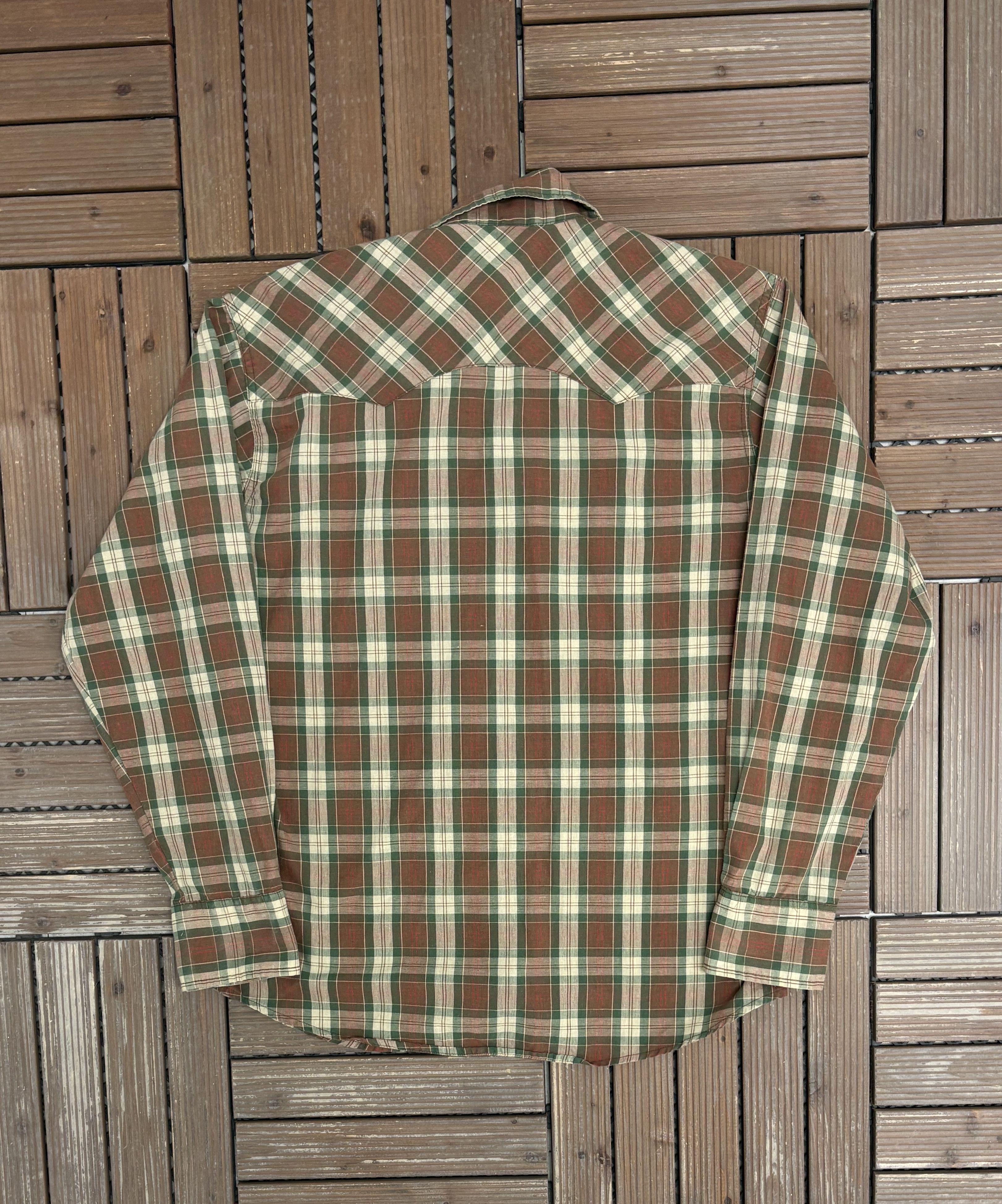 Vintage Wrancher by Wrangler Plaid Vintage Button Down Shirt Size US L / EU 52-54 / 3 - 4 Thumbnail
