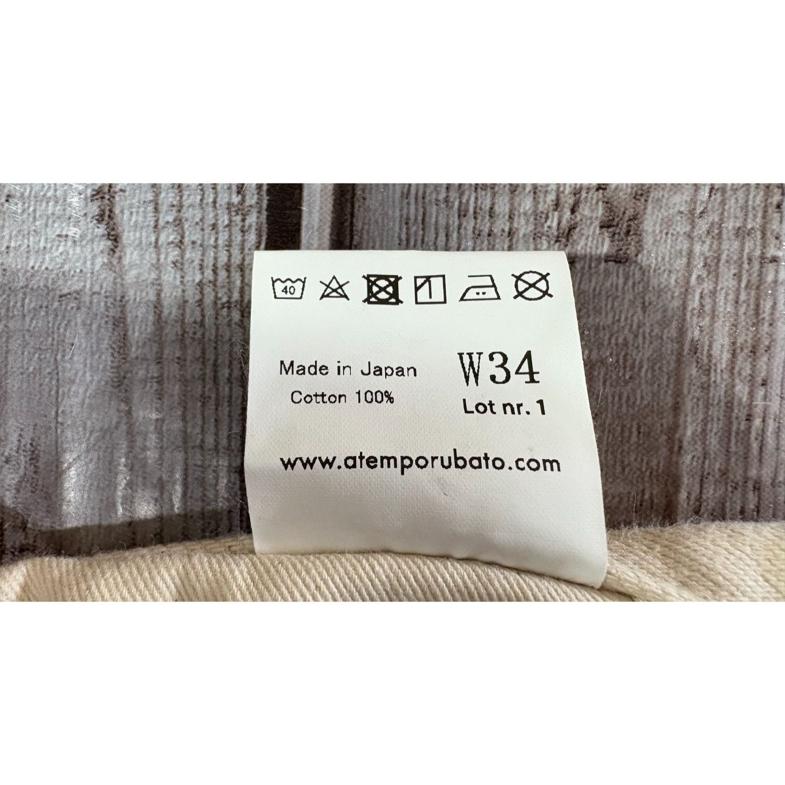 Rubato Rubato Undyed Selvedge Denim Jeans size 33 color Cream Natur Size US 33 - 4 Thumbnail