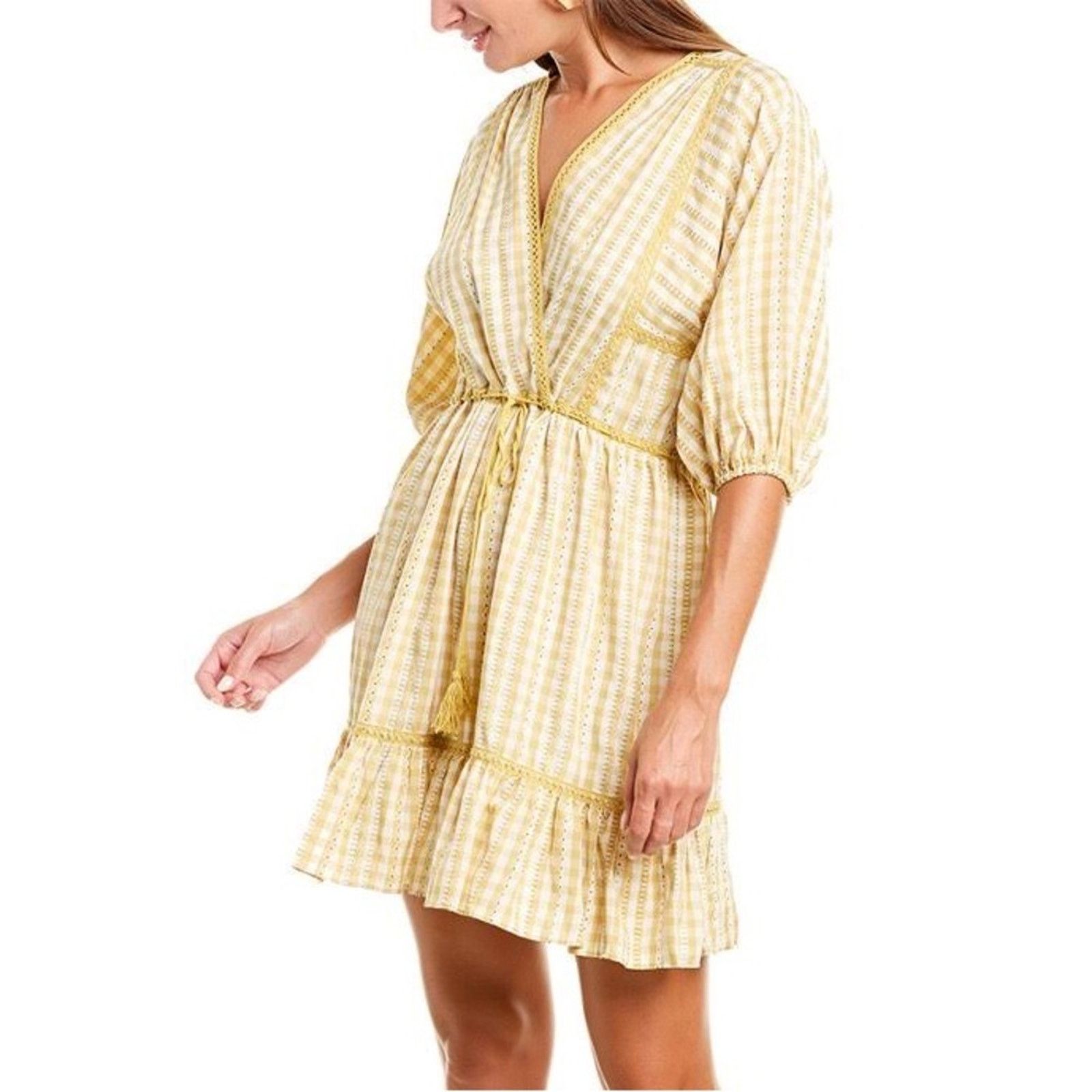 Macys Max Studio Plaid Mini Dress Size XL / US 12-14 / IT 48-50 - 1 Thumbnail