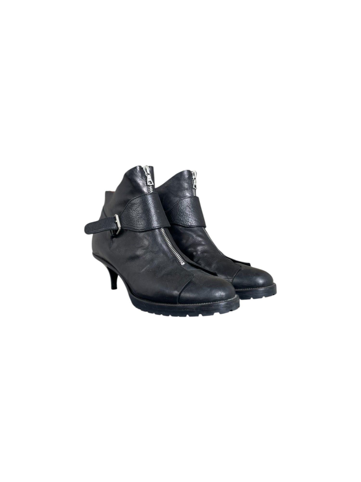 Hussein Chalayan S/S 2002 Zipped Heeled Ankle Boots Size US 10 / IT 40 - 1 Thumbnail