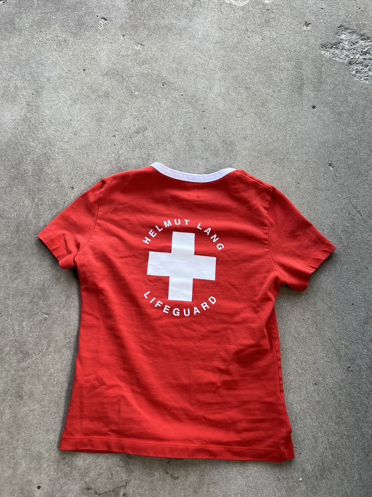 Helmut Lang Helmet Lang Lifeguard Tee Size US XS / EU 42 / 0 - 2 Thumbnail