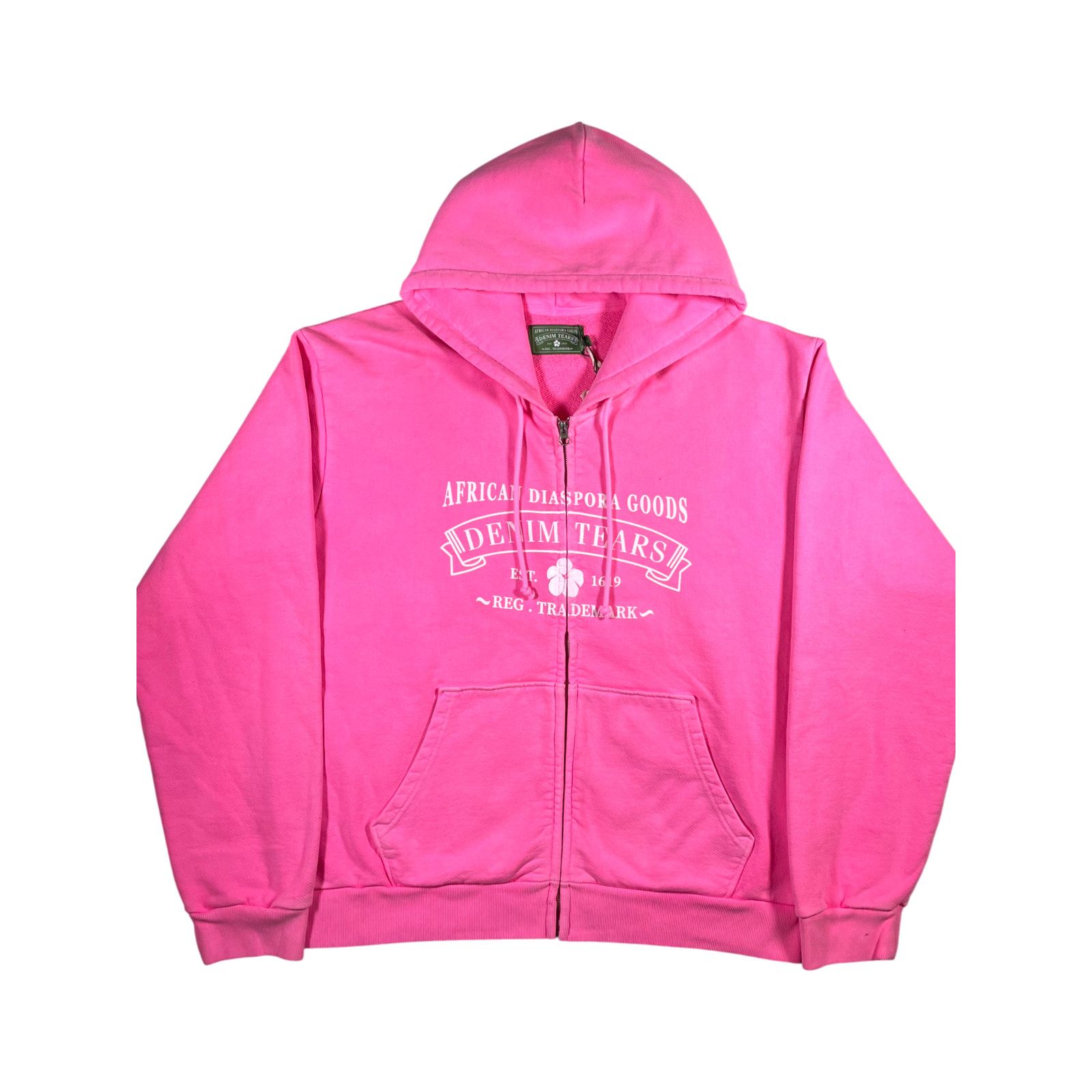 DENIM TEARS Denim Tears ADG Zip Up Pink Hoodie Size US L / EU 52-54 / 3 - 1 Thumbnail