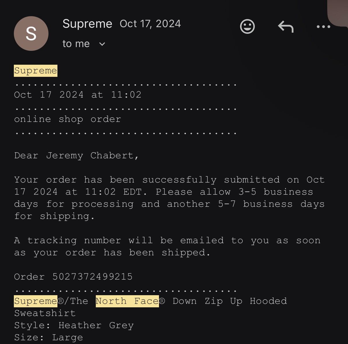 Supreme × The North Face Supreme x TNF down filled zip up Size US L / EU 52-54 / 3 - 6 Thumbnail