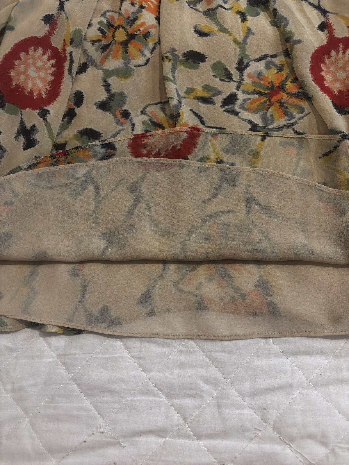 Other Floral Chiffon Blouse.wt051 Size S / US 4 / IT 40 - 5 Thumbnail