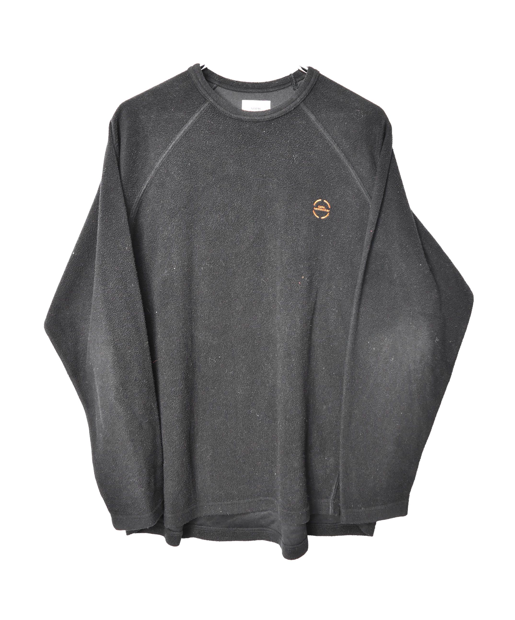 image of F C R B x Sophnet Small Logo Fleece Sweat Shirt 27259 - 742 51 in Black, Men's (Size Medium)