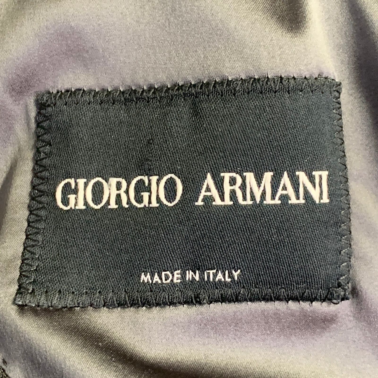 Giorgio Armani Size 38 Grey Viscose Blend Double Breasted Peak Lapel Jacket Size US M / EU 48-50 / 2 - 6 Thumbnail