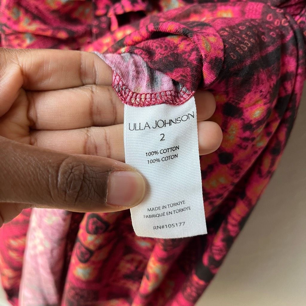 Ulla Johnson NEW Ulla Johnson Dress Marcella Wild Rose Pink Print Halter Size XS / US 0-2 / IT 36-38 - 11 Thumbnail