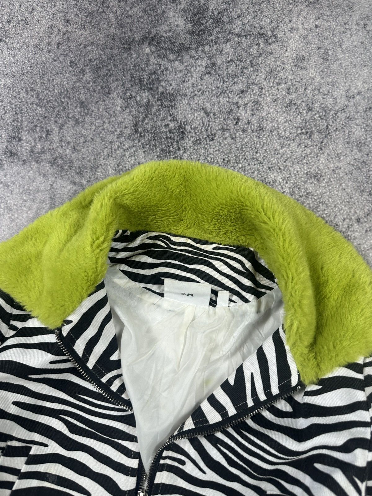 Other Y2K Vintage Fur Jacket Zebra Streetwear Opium Alt Rare VTg Size S / US 4 / IT 40 - 4 Thumbnail