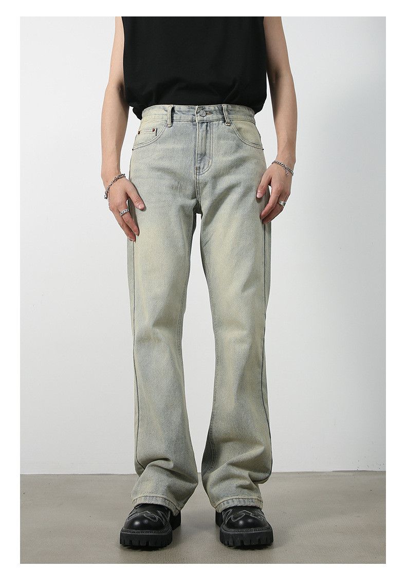 Designer × Japanese Brand Japanese trendy straight flared casual distressed jeans Size US 32 / EU 48 - 3 Thumbnail