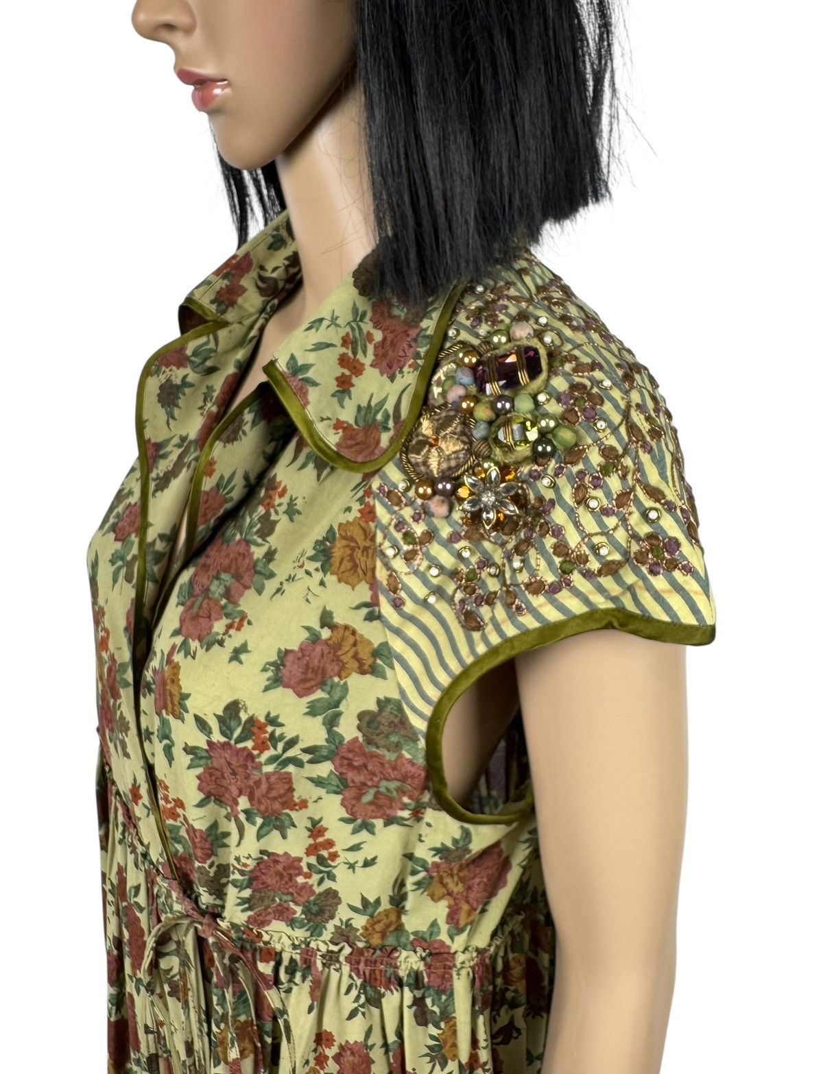 Other Sabyasachi Silk Cotton Maxi Dress Hand Printed Hand Stitched Size L / US 10 / IT 46 - 8 Thumbnail