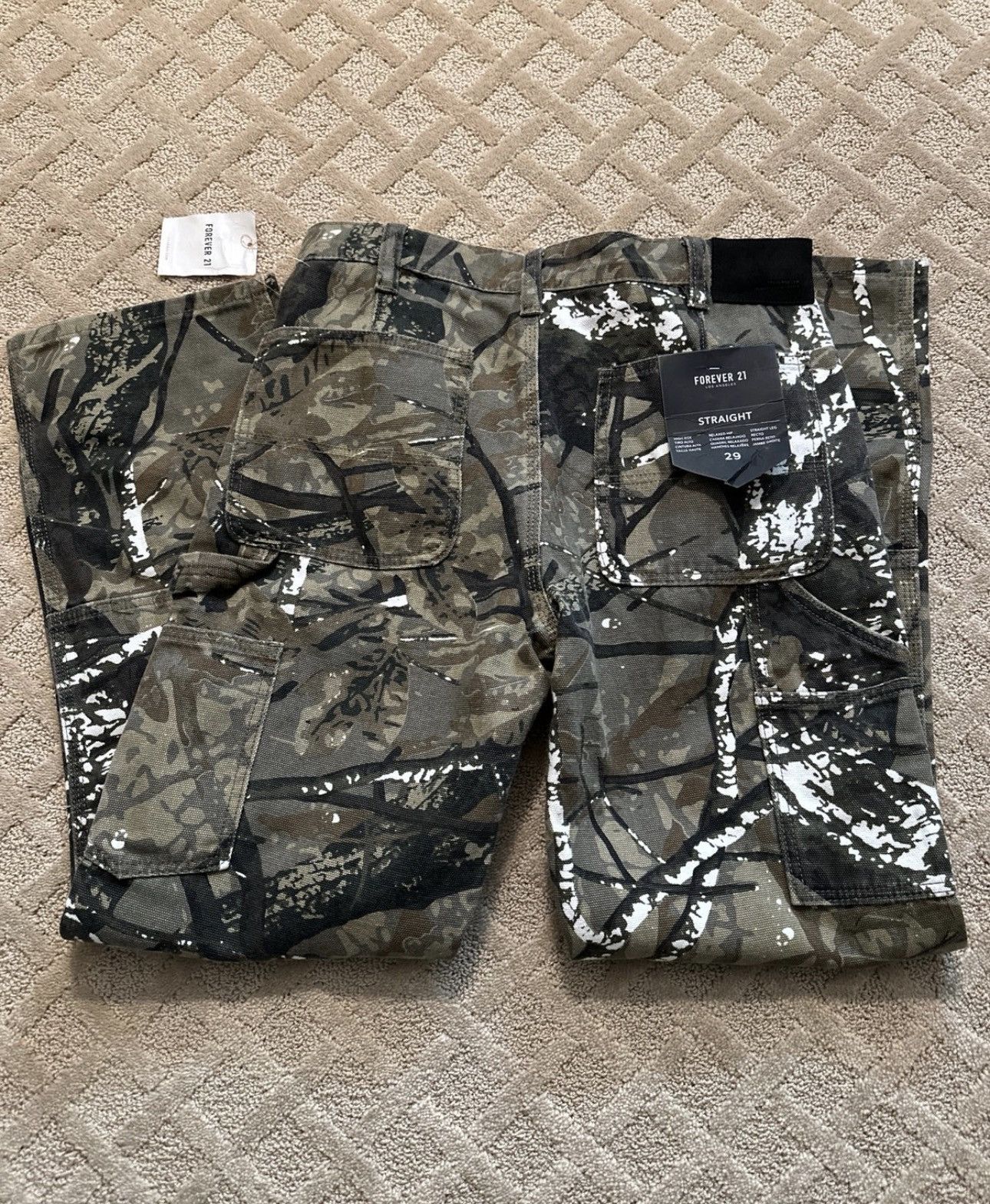 Forever 21 Forever 21 Mens Camoflauge Carpenter Jeans Size US 29 - 3 Thumbnail