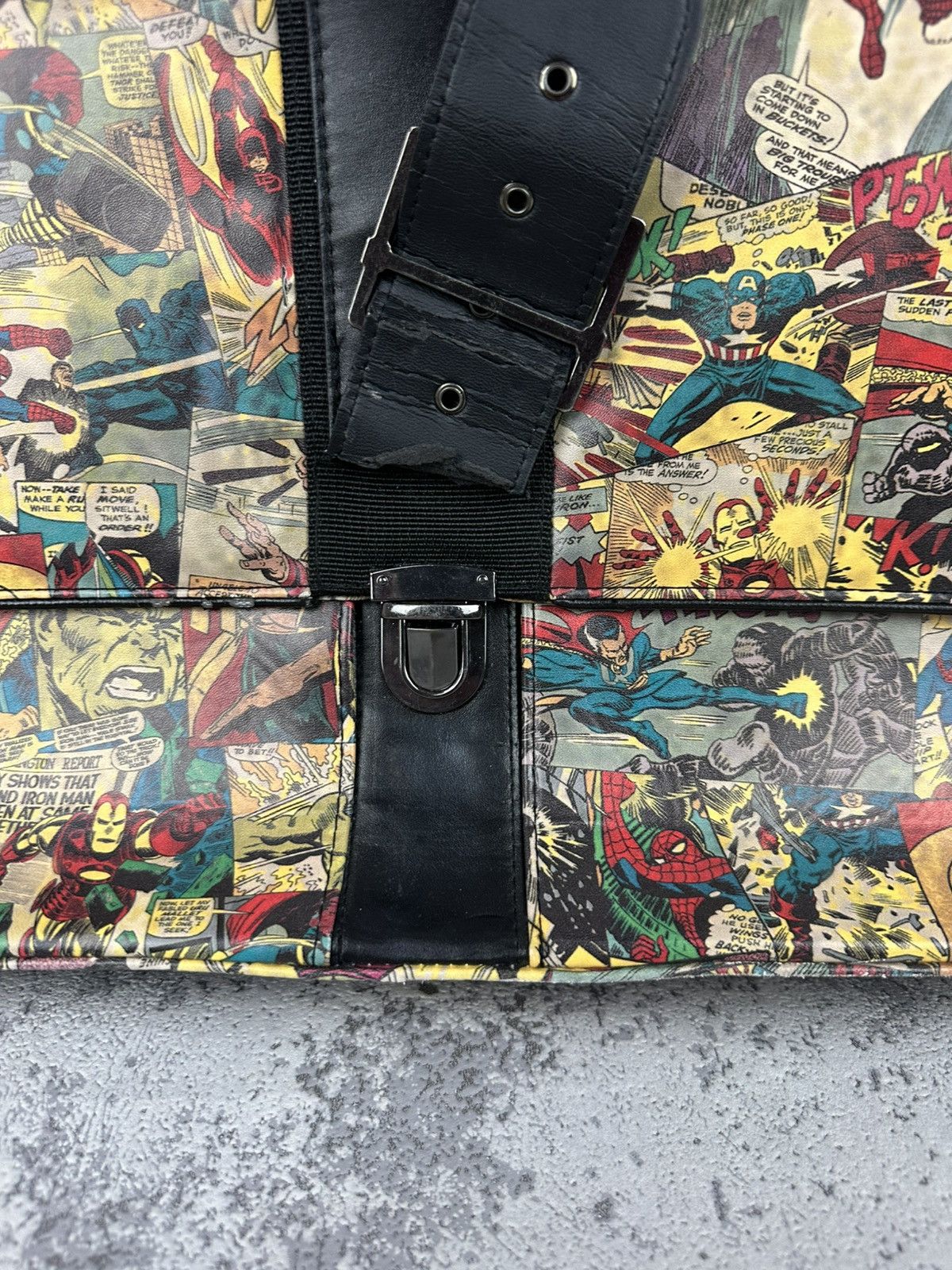 Marvel Comics Vintage Marvel Comics Print Messenger Bag Shoulder Satchel Size ONE SIZE - 3 Thumbnail