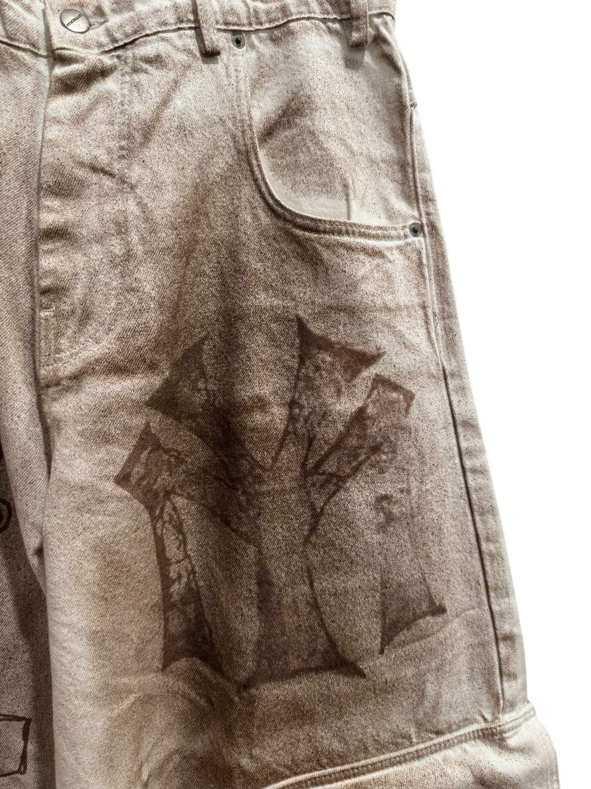 Mowalola Mowalola x Travis Scott Cactus Jack Logo Cargo Pants Ash Size US 32 / EU 48 - 2 Thumbnail