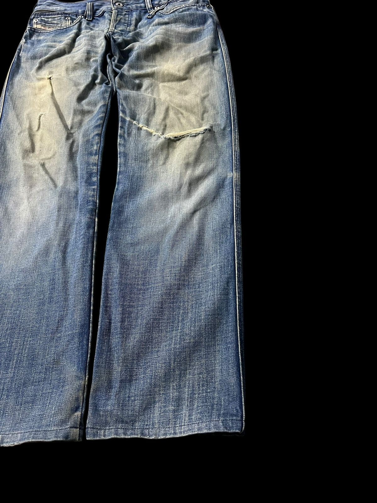 Diesel × If Six Was Nine × Le Grande Bleu (L.G.B.) 💥Baggy💥Diesel Industry Mud Wash Distress Jeans Size US 31 - 4 Thumbnail