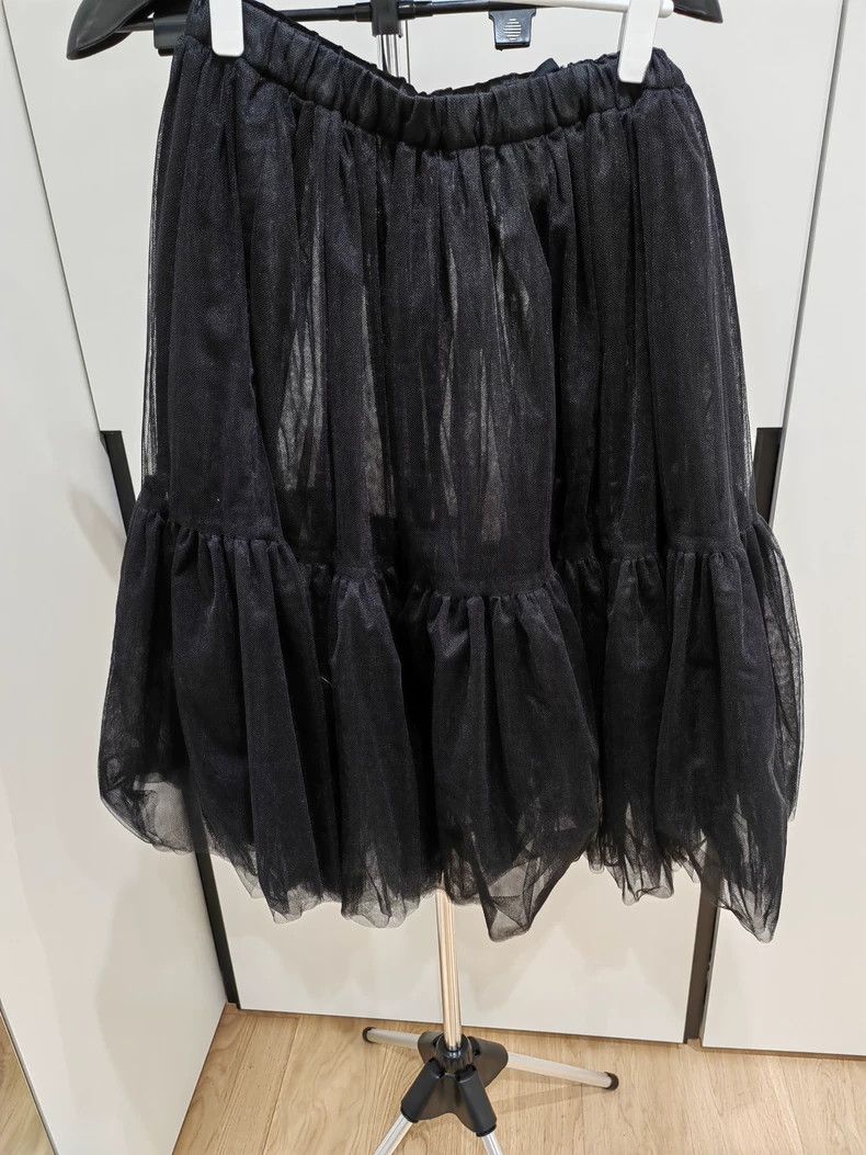 Comme des Garcons Comme Des Garcons size XS Versatile sheer black gauze skir Size 24" / US 00 / IT 34 - 5 Thumbnail