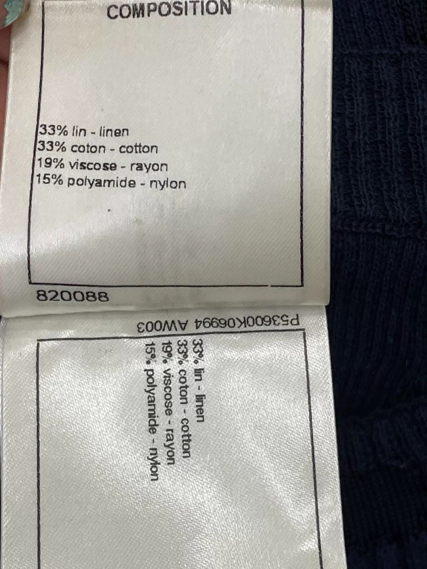 Chanel Chanel Blue Knit Loose-Fit Dress 40 Size M / US 6-8 / IT 42-44 - 5 Thumbnail