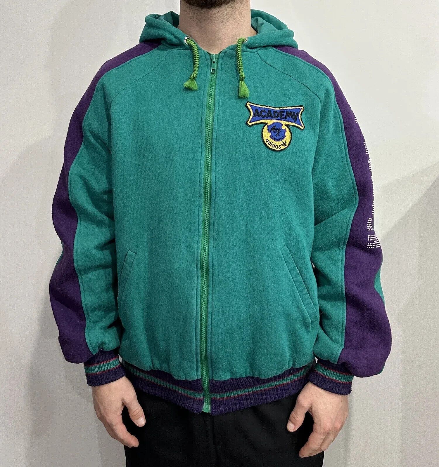 Adidas VINTAGE 1980s 80s ADIDAS ACADEMY DIVISION VENTEX JACKET Size US L / EU 52-54 / 3 - 1 Thumbnail