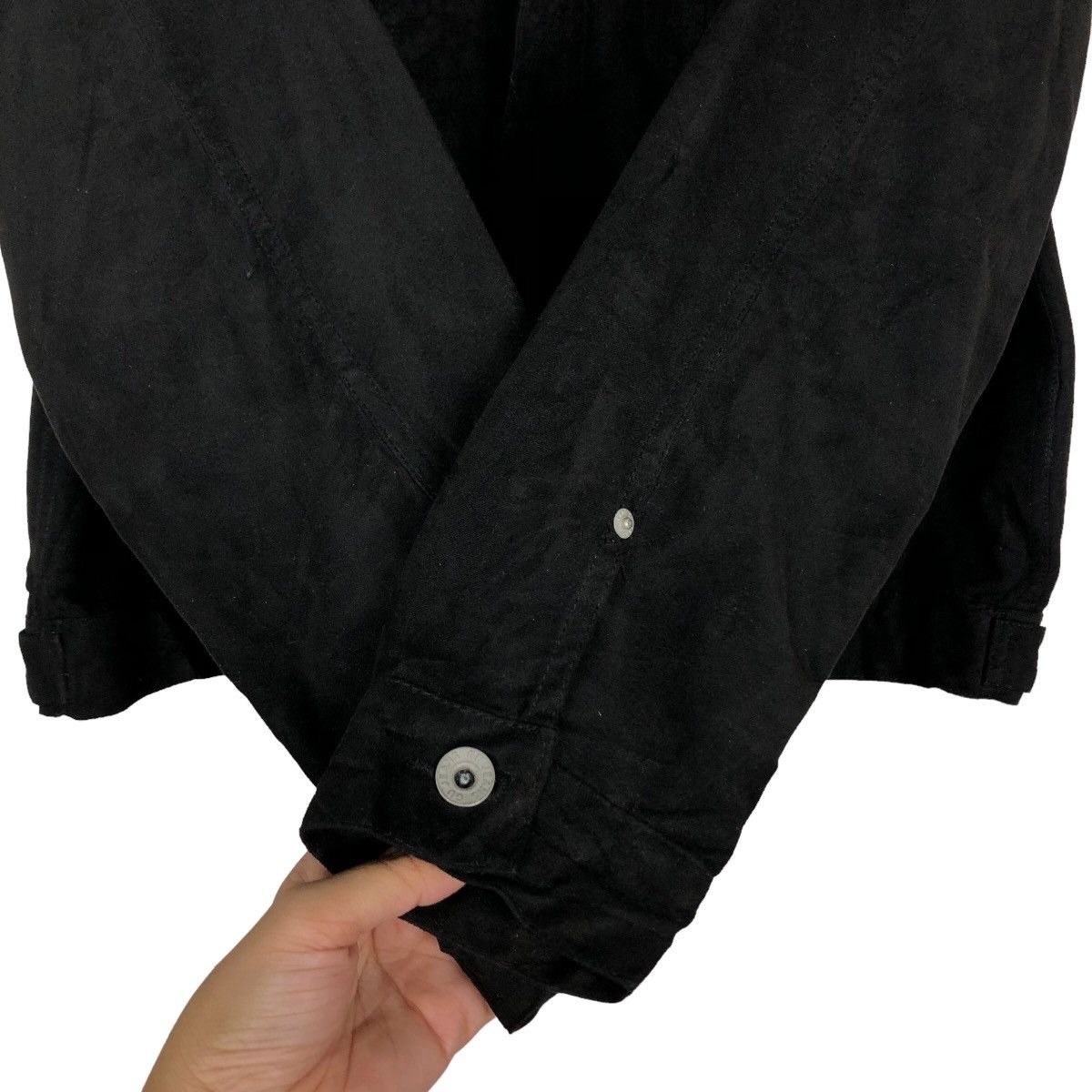 Issey Miyake 🔥90’s Vintage Leather Jacket Chore Work GU Japan Made Size US L / EU 52-54 / 3 - 13 Thumbnail